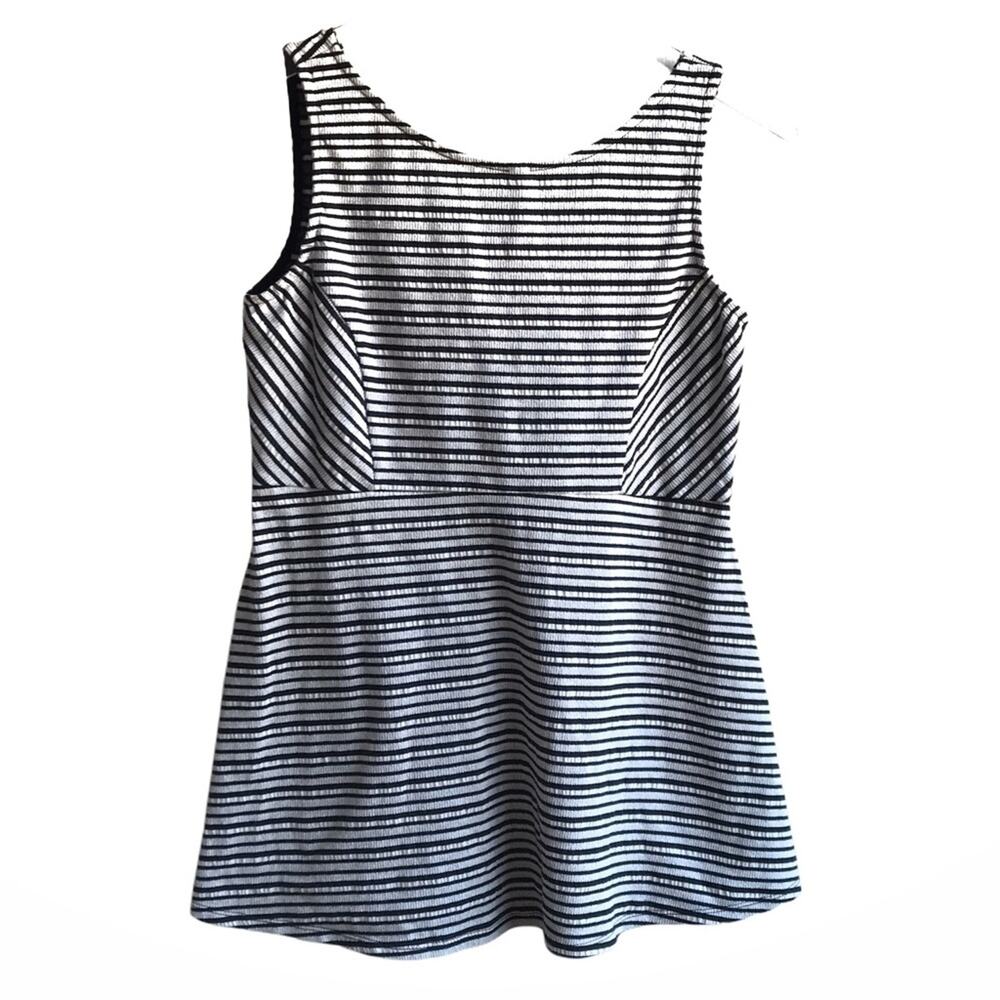 A Pea in the Pod Maternity Sleeveless Striped Tunic Top Size XS Preppy Academia